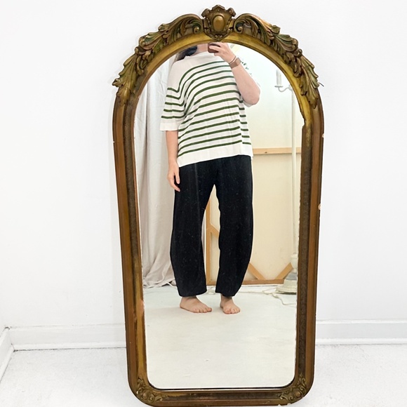 John‎ Smedley Darcy Top Green/White Stripe Lightweight Top - Size large - Picture 6 of 6